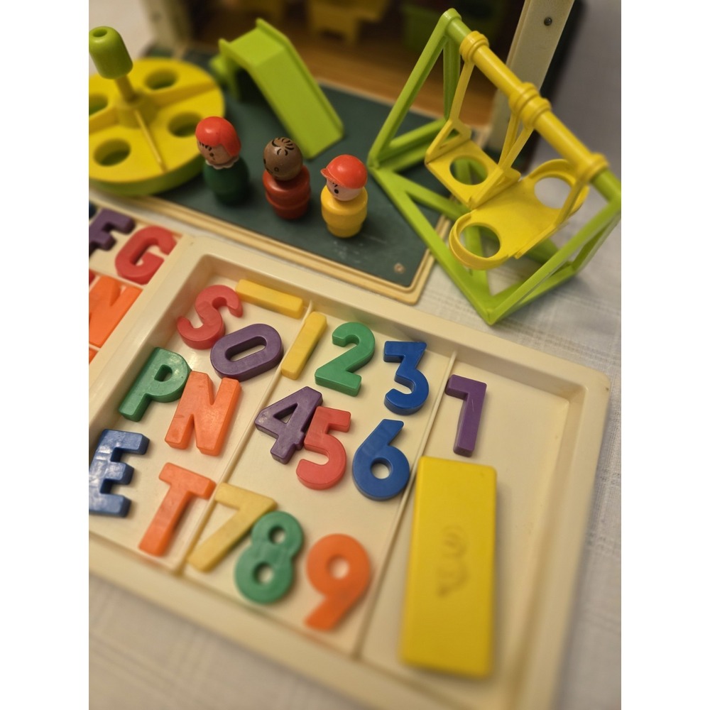 Vtg Fisher Price Little People 923 Family School House Nursery Play Wood *READ - Picture 10 of 12